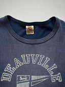 1970s Deauville Yacht Club France Sun Faded Ringer Tee