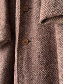 1938 Dated British Bespoke HBT Tweed Overcoat