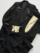 1930s French Bespoke 'Francy' Tuxedo Three Piece Wool Suit