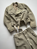 1930s European Twill Wool Ski Suit