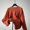 2000s YSL Yves Saint Laurent Orange Knit Sweater