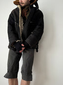 1980s Soviet 'VVS' Pilot Sheepskin Winter Jacket