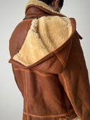 1970s England B3 Sheepskin Hooded Jacket