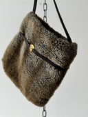 2000s Just Cavalli Faux Fur Shoulder Bag