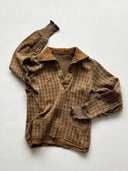 1930s German Thrashed Wool Knit Sweater