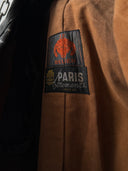 1960s Swiss Army 'Le Belier Paris' Faded Leather Trench