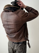 Archive Emporio Armani AW83 Cargo Leather Jacket