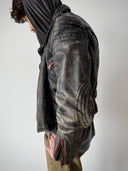 1950s German Moto Faded Leather Jacket