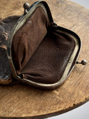 1950s Soviet Leather 'Kisslock' Coin Purse
