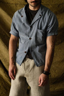 1970s European Work Hickory Shirt