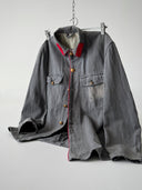 1940s Swiss Firefighter Faded Denim Jacket