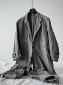 1950s French Workwear Chambray Thrashed Atelier Coat