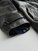 1940s German Officer Pigskin Leather Trench Coat