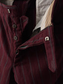 1970s European Slim Burgundy Slacks