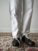 1950s European Work White Trousers