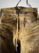 1950s German Faded 'Lederhosen' Pants