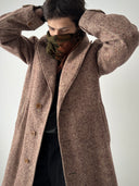1938 Dated British Bespoke HBT Tweed Overcoat