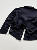 1930s German Thrashed Double Breasted Wool Cardigan