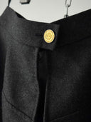 1980s Chanel Boutique Wool Pencil Skirt