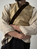 1930s French Work Corduroy Vest