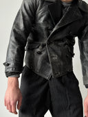 1940s European Moto Double Breasted Jacket