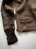 1930s German Thrashed Wool Knit Cardigan