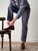 1970s French Marine Sailor Denim Suit