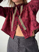 1940s Hungarian Folk Women's Floral Jacket