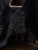 1900s Antique Victorian Silk Boned Bodice