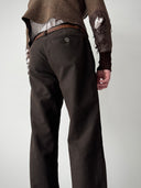 2000s Dirk Bikkembergs Low Rise Brown Trousers