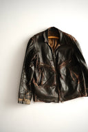 1960s Soviet Pilot 'Shevretka' Leather Jacket