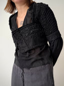 Antique Edwardian Women's Floral Blouse Corset