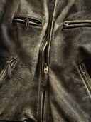 1950s German Flying Type Faded Leather Jacket