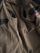 1940s German Officer Pigskin Leather Trench Coat