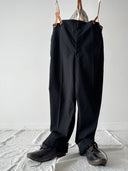 1930s German Buckle Back Striped Suit Trousers