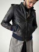 1960s USA Cafe Racer Motorcycle Leather Jacket