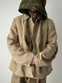 DEADSTOCK 1940s German 'Drillich' HBT Linen Work Jacket