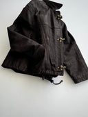 1990s French 'Fireman' Clasp Leather Jacket