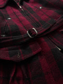 1960s Canadian Hunting Wool Plaid Belted Jacket