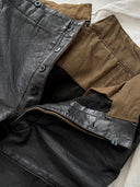 1940s WW2 Era European Army Motorcycle Leather Pants