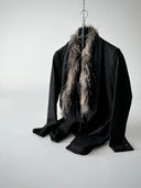 Brunello Cucinelli Fur Neckline Wool Coat