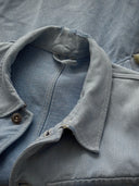 1950s Swiss Army Work Metal Button Denim Chore Jacket