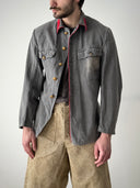 1940s Swiss Firefighter Faded Denim Jacket