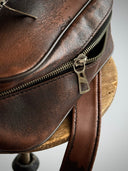 1950s German Leather Shoulder Bag