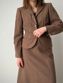 1960s German Women’s Two Piece Wool Skirt Suit