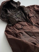Vintage Barbour 'Cameron' Women's Brown Wax Coat
