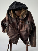 Archive Emporio Armani AW83 Cargo Leather Jacket