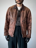 1960s Soviet Pilot 'Shevretka' Leather Jacket