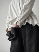 1970s French Workwear Sanfor White Chore Jacket