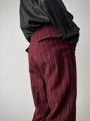 1970s European Slim Burgundy Slacks